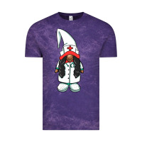 Cloud Purple african american nurse gnome Vintage Tee - BarkalooDesign