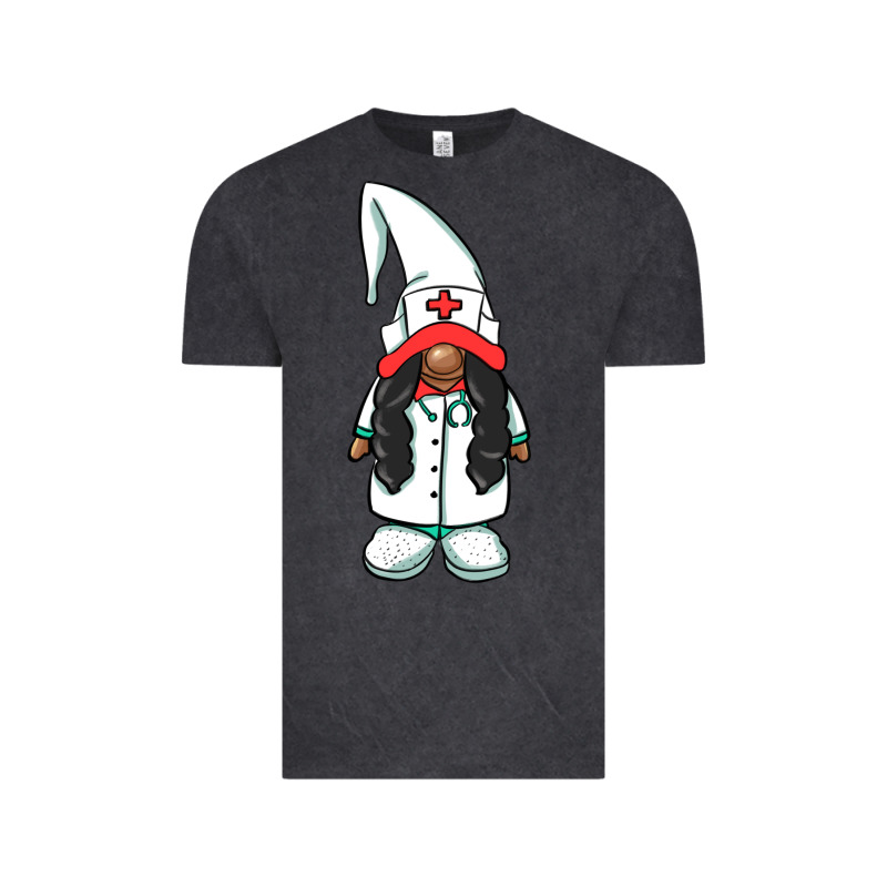 African American Nurse Gnome Vintage Tee by BarkalooDesign | Teevron