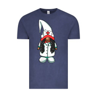 Vintage Denim african american nurse gnome Vintage Tee - BarkalooDesign