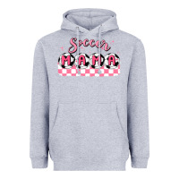 Heather Grey soccer mama Heavyweight Hoodie - MaliasSmallBusiness