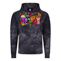 Cloud Black day of the dead coffee cups Vintage Hoodie - Zillion Design Studio