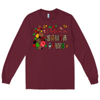 Burgundy i believe in santa paws Long Sleeve Tee - AdoDesignShop