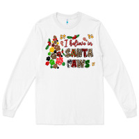 White i believe in santa paws Long Sleeve Tee - AdoDesignShop