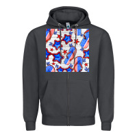 Smoke 4th of july flip flops seamless pattern Zipper Hoodie - BundleAndBundleShop