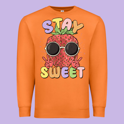 Stay Sweet Premium Sweatshirt Designed By Maliassmallbusiness