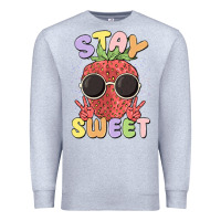 Heather Grey stay sweet Premium Sweatshirt - MaliasSmallBusiness