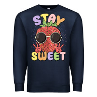 Navy stay sweet Premium Sweatshirt - MaliasSmallBusiness