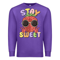 Purple stay sweet Premium Sweatshirt - MaliasSmallBusiness