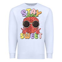 White stay sweet Premium Sweatshirt - MaliasSmallBusiness