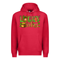 Cardinal St. Patricks day lucky vibes Premium Hoodie - BundleAndBundleShop