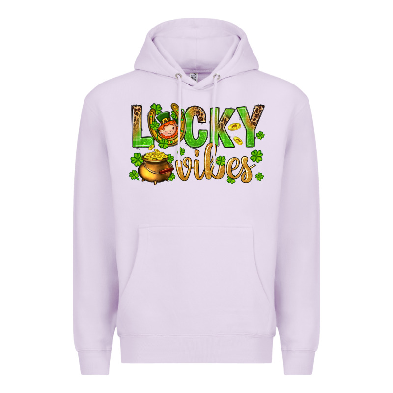 St. Patricks Day Lucky Vibes Premium Hoodie by BundleAndBundleShop | Teevron