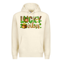 Sandshell St. Patricks day lucky vibes Premium Hoodie - BundleAndBundleShop