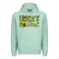Seafoam St. Patricks day lucky vibes Premium Hoodie - BundleAndBundleShop