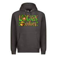 Smoke St. Patricks day lucky vibes Premium Hoodie - BundleAndBundleShop
