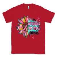Red sunflower in october we wear pink Classic Tee - AdoDesignShop