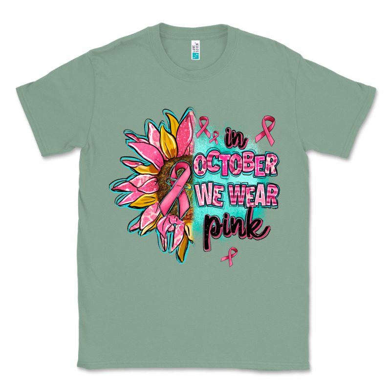 Sunflower In October We Wear Pink Classic Tee by AdoDesignShop | Teevron