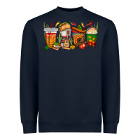 Navy spanish teacher coffee cups Heavyweight Sweatshirt - texasbilliewilder
