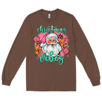 Chestnut christmas vibes santa Long Sleeve Tee - AdoDesignShop