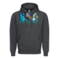 Smoke peace love winter ado Zipper Hoodie - AdoDesignShop