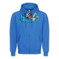 True Royal peace love winter ado Zipper Hoodie - AdoDesignShop