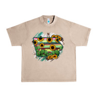 French Oak Iowa State Map Urban Heavy Tee - RanaPortraitStore