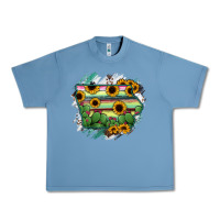 Pebble Blue Iowa State Map Urban Heavy Tee - RanaPortraitStore