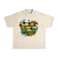 Sandshell Iowa State Map Urban Heavy Tee - RanaPortraitStore
