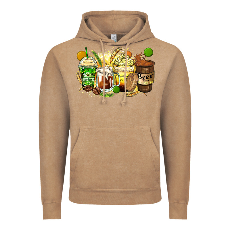Beer Coffee Cups Vintage Hoodie by Zillion Design Studio | Teevron