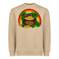 Mushroom st patricks shamrock gold leopard rainbow Heavyweight Sweatshirt - RanaPortraitStore