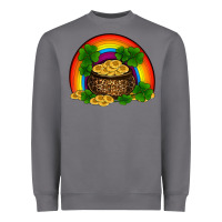 Storm st patricks shamrock gold leopard rainbow Heavyweight Sweatshirt - RanaPortraitStore