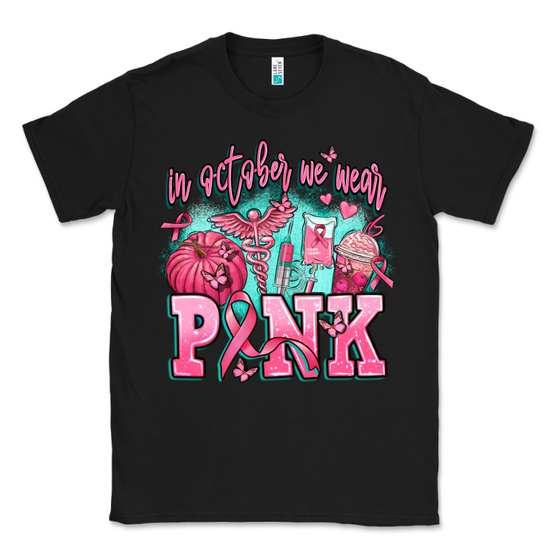 In October We Wear Pink Classic Tee by AdoDesignShop | Teevron