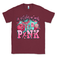 Burgundy in october we wear pink Classic Tee - AdoDesignShop