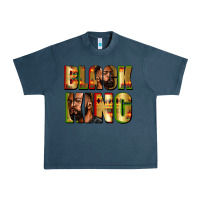 Midnight Navy Black king juneteenth Urban Heavy Tee - Zillion Design Studio