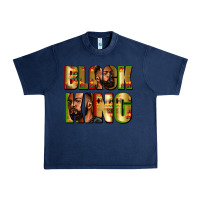 Navy Black king juneteenth Urban Heavy Tee - Zillion Design Studio