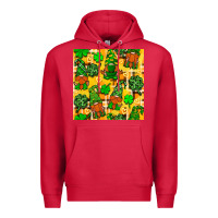 Cardinal St. Patricks gnomies seamless pattern Premium Hoodie - BundleAndBundleShop
