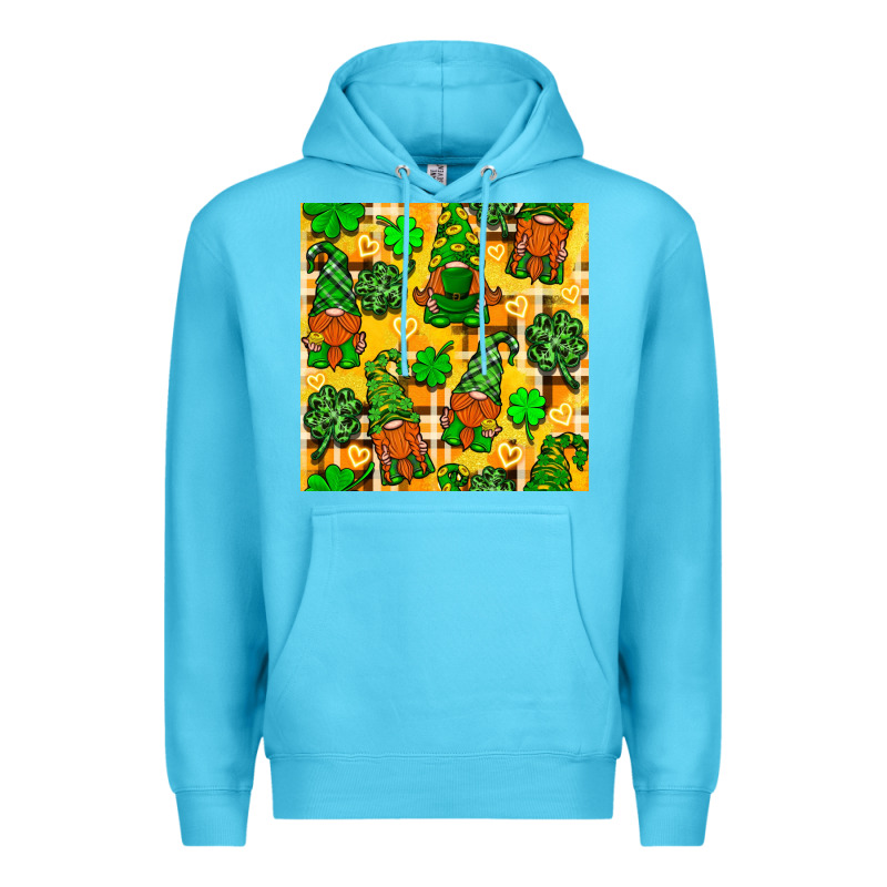 St. Patricks Gnomies Seamless Pattern Premium Hoodie by BundleAndBundleShop | Teevron