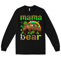 Black st patricks mama  bear Long Sleeve Tee - AdoDesignShop
