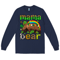 Navy st patricks mama  bear Long Sleeve Tee - AdoDesignShop