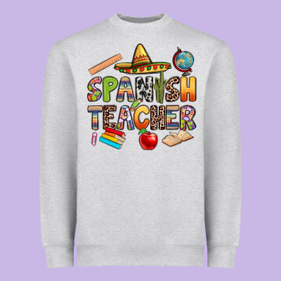 Spanish Teacher Heavyweight Sweatshirt Designed By Texasbilliewilder