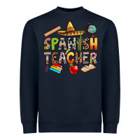 Navy spanish teacher Heavyweight Sweatshirt - texasbilliewilder