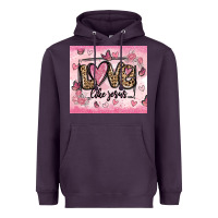 Plum love like jesus Heavyweight Hoodie - MaliasSmallBusiness