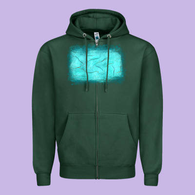 Gemstone Background Zipper Hoodie Designed By Jahusdesignshop