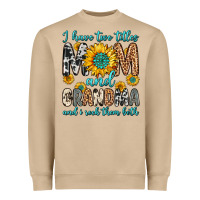 Mushroom i have two titles mom and grandma and i rock them Heavyweight Sweatshirt - Zillion Design Studio