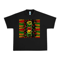 Black Black license letters  juneteenth Urban Heavy Tee - Zillion Design Studio