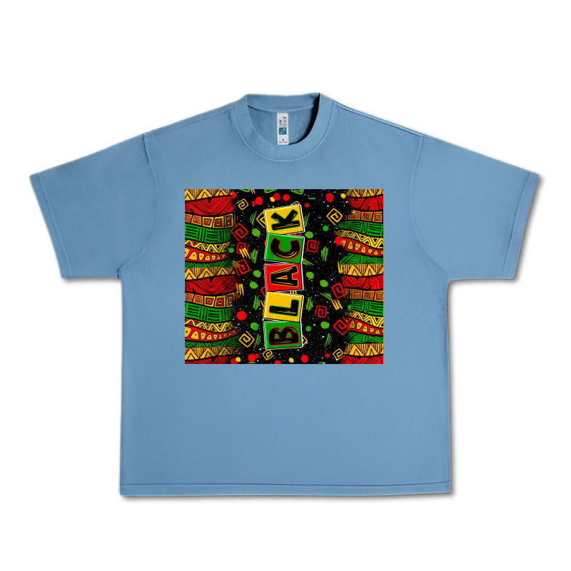 Black License Letters  Juneteenth Urban Heavy Tee by Zillion Design Studio | Teevron