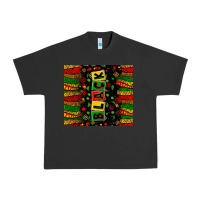 Pigment Black Black license letters  juneteenth Urban Heavy Tee - Zillion Design Studio