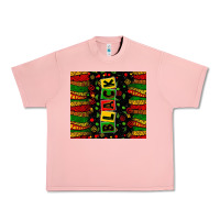 Salmon Black license letters  juneteenth Urban Heavy Tee - Zillion Design Studio