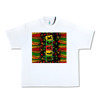 White Black license letters  juneteenth Urban Heavy Tee - Zillion Design Studio