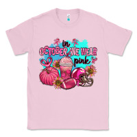 Bubblegum Pink in october we wear pink american football Classic Tee - AdoDesignShop