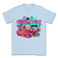 Dusty Blue in october we wear pink american football Classic Tee - AdoDesignShop